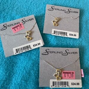 Heart Necklace with Gold Accents